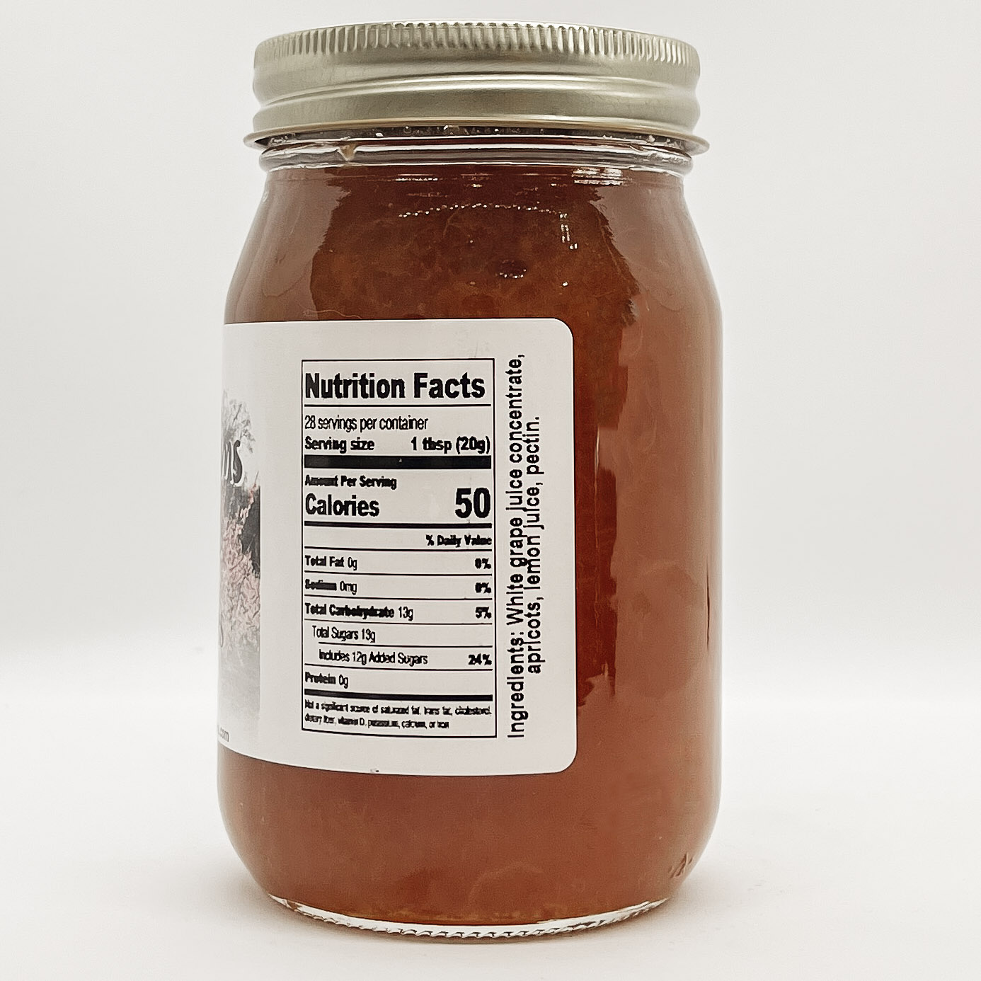 Apricot Preserves (No Sugar Added) 16oz - Image 2